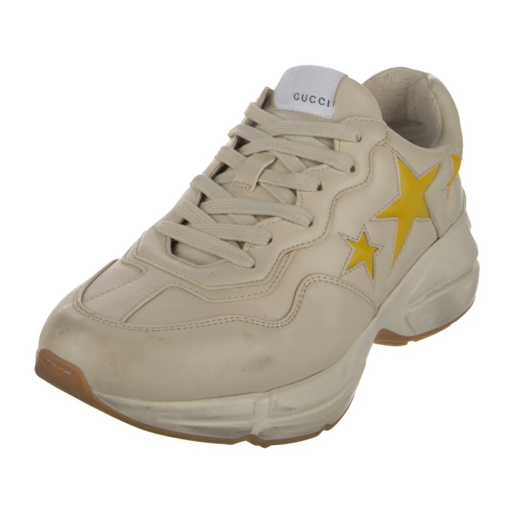 Gucci Rhyton Triple Stars Sneakers Ivory White UK 6